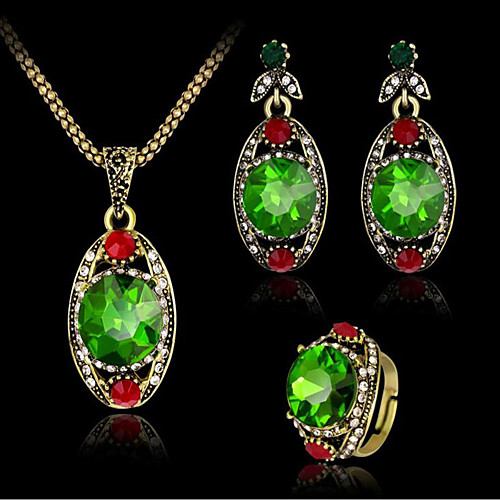 Women's Emerald Jewelry Set Vintage Style Flower Stylish Earrings Jewelry Green For Party Evening Festival 1 set
Women's Emerald Jewelry Set Vintage Style Flower Stylish Earrings Jewelry Green For Party Evening Festival 1 set