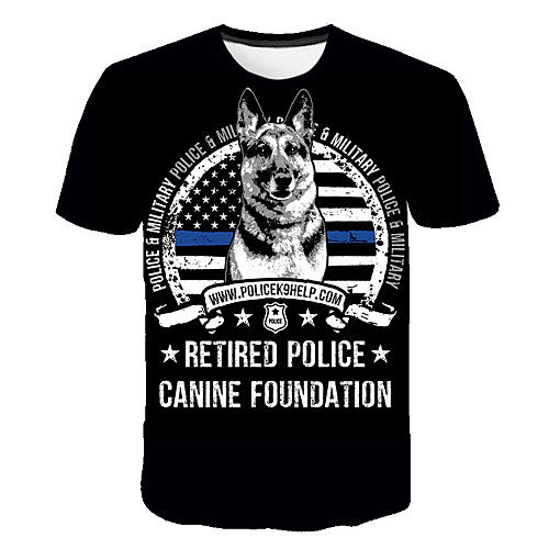 Men's 3D Animal Dog Print T-shirt Street chic Punk & Gothic Club Weekend Round Neck Black / Short Sleeve / Letter
Men's 3D Animal Dog Print T-shirt Street chic Punk & Gothic Club Weekend Round Neck Black / Short Sleeve / Letter