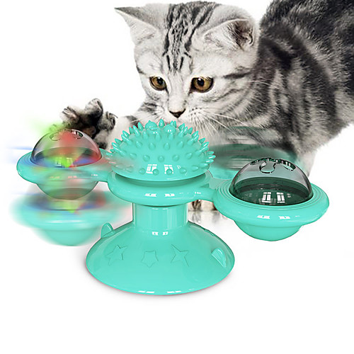 Cat Teasers Interactive Toy Rotating Toy Cat Toys Set Windmill Cat Kitten 1 set Round Pet Friendly Massage Pet Exercise with Light Catnip Ball Plastic Gift Pet Toy
Cat Teasers Interactive Toy Rotating Toy Cat Toys Set Windmill Cat Kitten 1 set Round Pet Friendly Massage Pet Exercise with Light Catnip Ball Plastic Gift Pet Toy