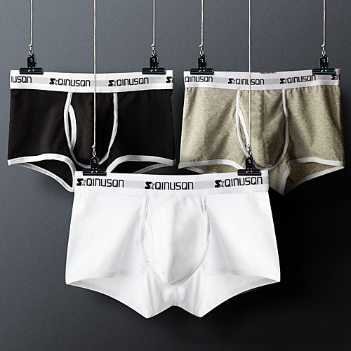 Men's Sports Underwear Boxer Brief Trunks 1pc Stripe-Trim Cotton Sports Shorts Underwear Shorts Bottoms Running Walking Jogging Training Breathable Soft Fashion White Black Red Yellow Blue Gray
Men's Sports Underwear Boxer Brief Trunks 1pc Stripe-Trim Cotton Sports Shorts Underwear Shorts Bottoms Running Walking Jogging Training Breathable Soft Fashion White Black Red Yellow Blue Gray