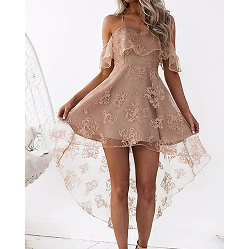 A-Line Beautiful Back Sexy Homecoming Cocktail Party Dress Spaghetti Strap Sleeveless Short / Mini Satin with Lace Insert 2020
A-Line Beautiful Back Sexy Homecoming Cocktail Party Dress Spaghetti Strap Sleeveless Short / Mini Satin with Lace Insert 2020