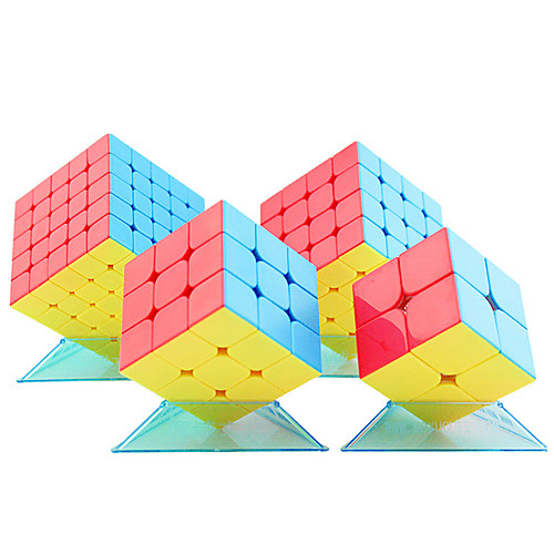 

Speed Cube Set 4 PCS Magic Cube IQ Cube Pyramid Alien Megaminx 555 Magic Cube Puzzle Cube Professional Level Stress and Anxiety Relief Focus Toy Classic & Timeless Kid's Adults' Toy All Gift