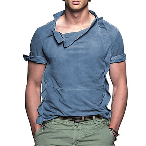 Men's Solid Colored Print T-shirt Daily Round Neck Blue / Green / Short Sleeve
Men's Solid Colored Print T-shirt Daily Round Neck Blue / Green / Short Sleeve