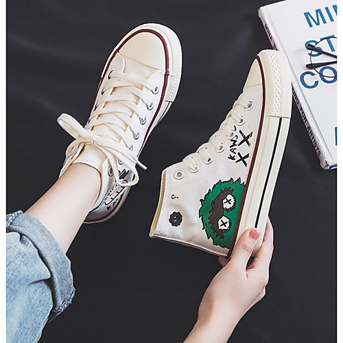 Women's Sneakers Spring & Summer Flat Heel Round Toe Daily Canvas White / Black / Yellow
Women's Sneakers Spring & Summer Flat Heel Round Toe Daily Canvas White / Black / Yellow