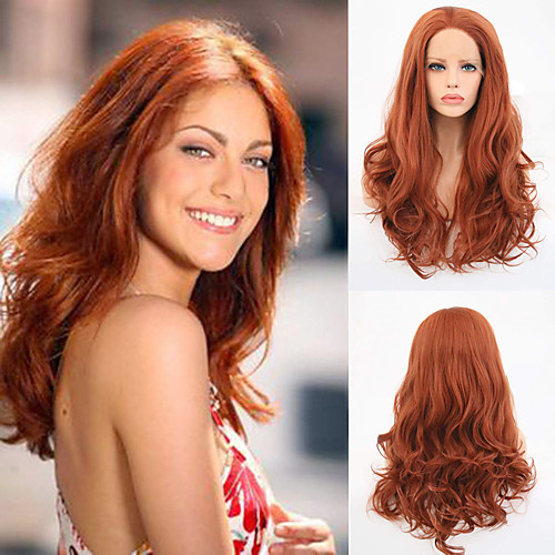 Synthetic Lace Front Wig Body Wave Free Part Lace Front Wig Long Auburn Synthetic Hair 18-26 inch Women's Heat Resistant Synthetic Easy dressing Brown / Natural Hairline / Natural Hairline
Synthetic Lace Front Wig Body Wave Free Part Lace Front Wig Long Auburn Synthetic Hair 18-26 inch Women's Heat Resistant Synthetic Easy dressing Brown / Natural Hairline / Natural Hairline