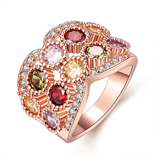 Women's Ring 1pc Rose Gold Gold Plated Imitation Diamond Round Stylish Gift Festival Jewelry Classic Flower
Women's Ring 1pc Rose Gold Gold Plated Imitation Diamond Round Stylish Gift Festival Jewelry Classic Flower