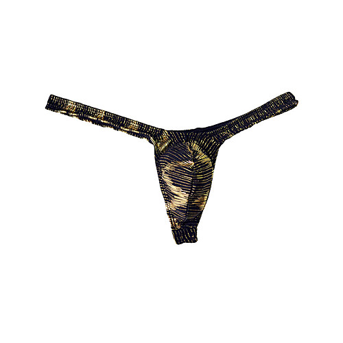 Men's 1 Piece Print G-string Underwear - Normal Low Waist Black Gold Silver One-Size
Men's 1 Piece Print G-string Underwear - Normal Low Waist Black Gold Silver One-Size