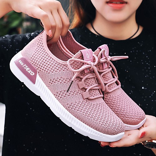 Women's Trainers / Athletic Shoes Summer Flat Heel Round Toe Daily Mesh White / Black / Pink
Women's Trainers / Athletic Shoes Summer Flat Heel Round Toe Daily Mesh White / Black / Pink