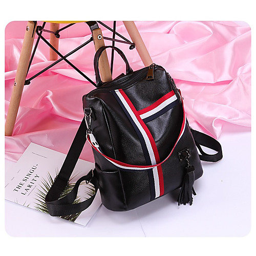 Women's Tassel / Zipper PU Top Handle Bag 2020 Color Block Blushing Pink / White / Black
Women's Tassel / Zipper PU Top Handle Bag 2020 Color Block Blushing Pink / White / Black