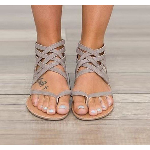 Women's Sandals Flat Sandals Summer Flat Heel Open Toe Daily PU Black / Pink / Gray
Women's Sandals Flat Sandals Summer Flat Heel Open Toe Daily PU Black / Pink / Gray