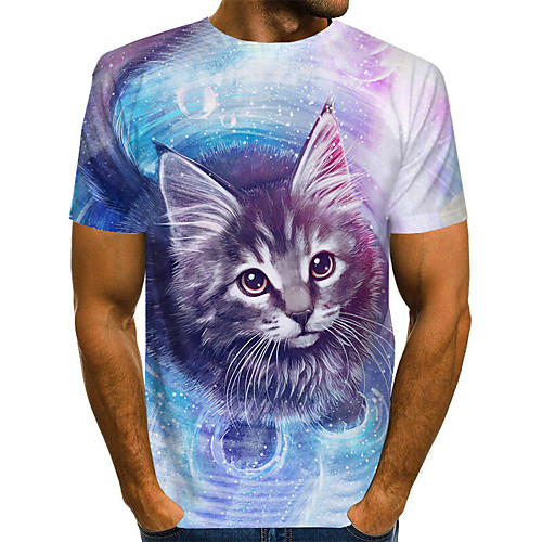 Men's Plus Size Geometric Print T-shirt Basic Street chic Daily Going out Round Neck Blue / Short Sleeve
Men's Plus Size Geometric Print T-shirt Basic Street chic Daily Going out Round Neck Blue / Short Sleeve