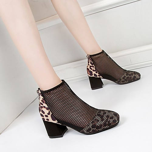 Women's Boots Summer Chunky Heel Square Toe Daily Mesh Booties / Ankle Boots Black / Brown
Women's Boots Summer Chunky Heel Square Toe Daily Mesh Booties / Ankle Boots Black / Brown
