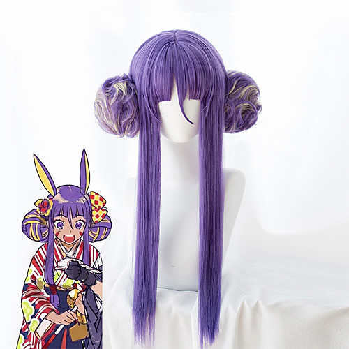 Fate / Grand Order FGO Nitocris Cosplay Wigs Women's With 2 Ponytails 22 inch Heat Resistant Fiber kinky Straight Purple Purple Anime
Fate / Grand Order FGO Nitocris Cosplay Wigs Women's With 2 Ponytails 22 inch Heat Resistant Fiber kinky Straight Purple Purple Anime