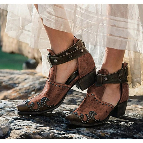 Women's Sandals Spring & Summer Chunky Heel Round Toe Daily PU Black / Green / Brown
Women's Sandals Spring & Summer Chunky Heel Round Toe Daily PU Black / Green / Brown