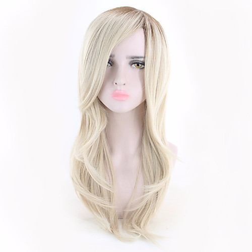 Synthetic Wig Curly Asymmetrical Wig Long Light Blonde Synthetic Hair 18 inch Women's Simple Classic Women Blonde
Synthetic Wig Curly Asymmetrical Wig Long Light Blonde Synthetic Hair 18 inch Women's Simple Classic Women Blonde
