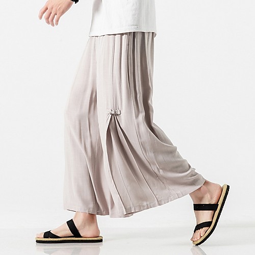 Men's Sporty Chinoiserie Loose Chinos Pants - Solid Colored Drawstring Comfort Cotton Black Light gray Navy Blue US32 / UK32 / EU40 / US34 / UK34 / EU42
Men's Sporty Chinoiserie Loose Chinos Pants - Solid Colored Drawstring Comfort Cotton Black Light gray Navy Blue US32 / UK32 / EU40 / US34 / UK34 / EU42