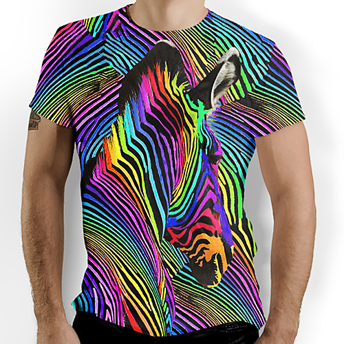 Men's T shirt Rainbow Graphic Optical Illusion Print Short Sleeve Daily Tops Rainbow
Men's T shirt Rainbow Graphic Optical Illusion Print Short Sleeve Daily Tops Rainbow