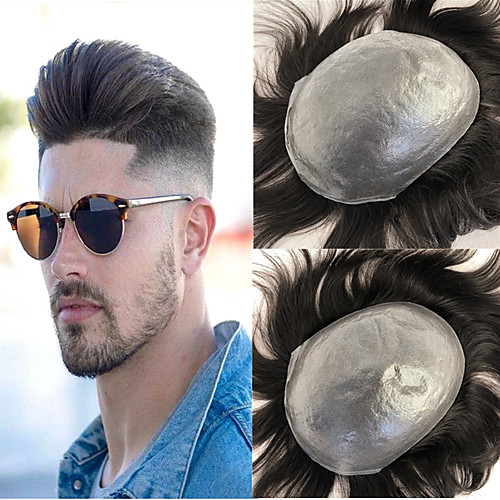 Men's Human Hair Toupees Straight Best Quality / New / Hot Sale / Natural Hairline
Men's Human Hair Toupees Straight Best Quality / New / Hot Sale / Natural Hairline