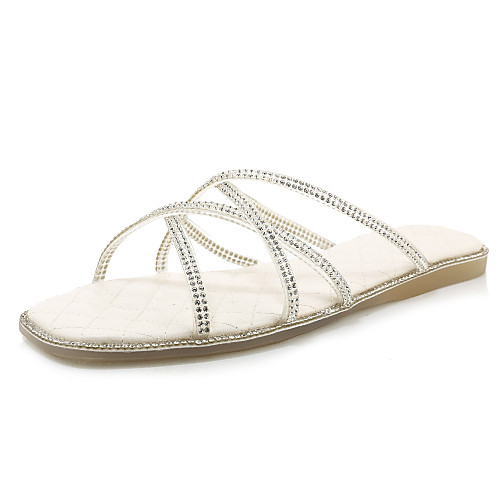 Women's Slippers & Flip-Flops Summer Flat Heel Open Toe Casual Minimalism Party & Evening Beach Sparkling Glitter Solid Colored PU White / Black / Yellow
Women's Slippers & Flip-Flops Summer Flat Heel Open Toe Casual Minimalism Party & Evening Beach Sparkling Glitter Solid Colored PU White / Black / Yellow