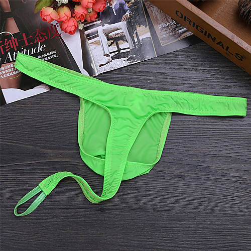 Men's 1 Piece Basic G-string Underwear - Normal Low Waist Black Green One-Size
Men's 1 Piece Basic G-string Underwear - Normal Low Waist Black Green One-Size
