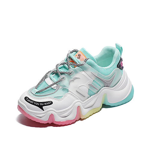 Women's Trainers / Athletic Shoes 2020 Summer / Fall Hidden Heel Round Toe Sweet Dad Shoes Daily Outdoor Tissage Volant Walking Shoes White / Light Blue
Women's Trainers / Athletic Shoes 2020 Summer / Fall Hidden Heel Round Toe Sweet Dad Shoes Daily Outdoor Tissage Volant Walking Shoes White / Light Blue