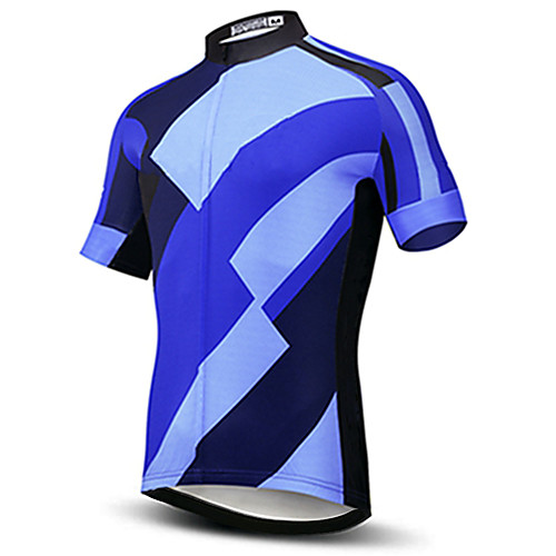 21Grams Men's Short Sleeve Cycling Jersey Black / Blue Patchwork Bike Jersey Top Mountain Bike MTB Road Bike Cycling UV Resistant Breathable Quick Dry Sports Clothing Apparel / Stretchy
21Grams Men's Short Sleeve Cycling Jersey Black / Blue Patchwork Bike Jersey Top Mountain Bike MTB Road Bike Cycling UV Resistant Breathable Quick Dry Sports Clothing Apparel / Stretchy