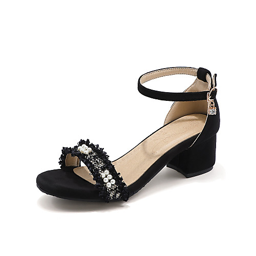 Women's Sandals 2020 Spring & Summer Cuban Heel Open Toe Minimalism Daily Party & Evening Bowknot Solid Colored Suede Black / Beige
Women's Sandals 2020 Spring & Summer Cuban Heel Open Toe Minimalism Daily Party & Evening Bowknot Solid Colored Suede Black / Beige