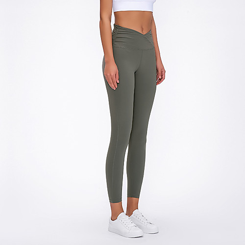 Women's High Waist Yoga Pants Criss Cross Waist Cropped Leggings Butt Lift 4 Way Stretch Breathable Black Red Green Nylon Non See-through Gym Workout Running Fitness Sports Activewear High Elasticity
Women's High Waist Yoga Pants Criss Cross Waist Cropped Leggings Butt Lift 4 Way Stretch Breathable Black Red Green Nylon Non See-through Gym Workout Running Fitness Sports Activewear High Elasticity