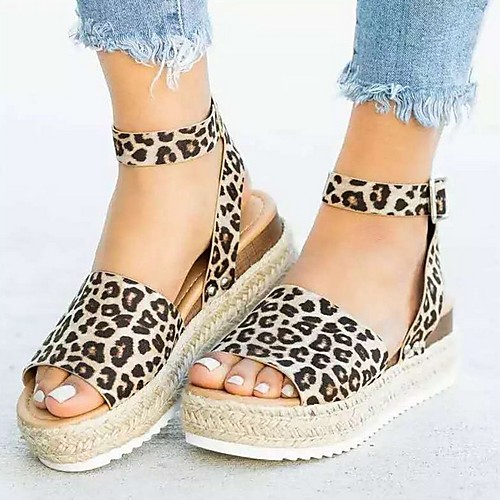 Women's Sandals Wedge Sandals Summer Wedge Heel Open Toe Daily PU Light Brown / White / Black
Women's Sandals Wedge Sandals Summer Wedge Heel Open Toe Daily PU Light Brown / White / Black