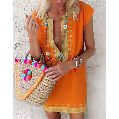 Women's A-Line Dress Short Mini Dress - Short Sleeves Striped Summer V Neck Casual Chinoiserie 2020 Green S M L XL XXL XXXL
Women's A-Line Dress Short Mini Dress - Short Sleeves Striped Summer V Neck Casual Chinoiserie 2020 Green S M L XL XXL XXXL