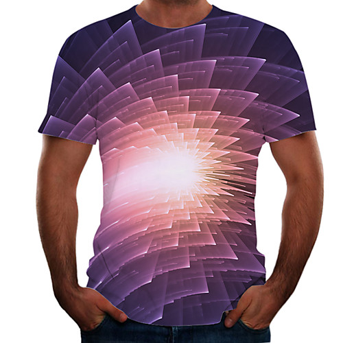 Men's Plus Size Color Block 3D T-shirt Basic Going out Weekend Round Neck Rainbow / Short Sleeve
Men's Plus Size Color Block 3D T-shirt Basic Going out Weekend Round Neck Rainbow / Short Sleeve