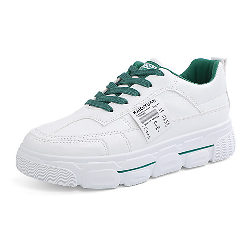 Women's Trainers / Athletic Shoes Summer / Fall Flat Heel Round Toe Sporty Sweet Athletic Daily PU Running Shoes / Walking Shoes White / Green
Women's Trainers / Athletic Shoes Summer / Fall Flat Heel Round Toe Sporty Sweet Athletic Daily PU Running Shoes / Walking Shoes White / Green