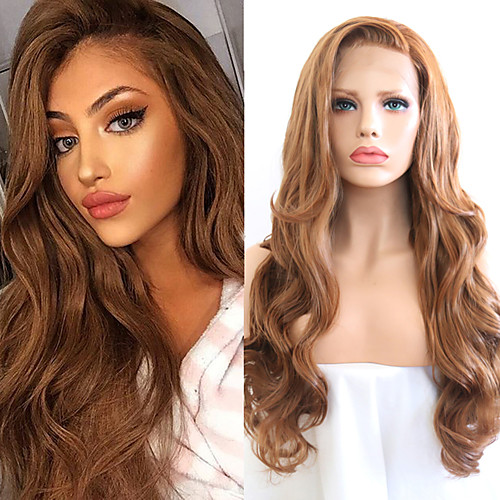 Synthetic Lace Front Wig Wavy Side Part Lace Front Wig Long Golden Brown / Ash Blonde Synthetic Hair 18-26 inch Women's Cosplay Soft Adjustable Blonde
Synthetic Lace Front Wig Wavy Side Part Lace Front Wig Long Golden Brown / Ash Blonde Synthetic Hair 18-26 inch Women's Cosplay Soft Adjustable Blonde
