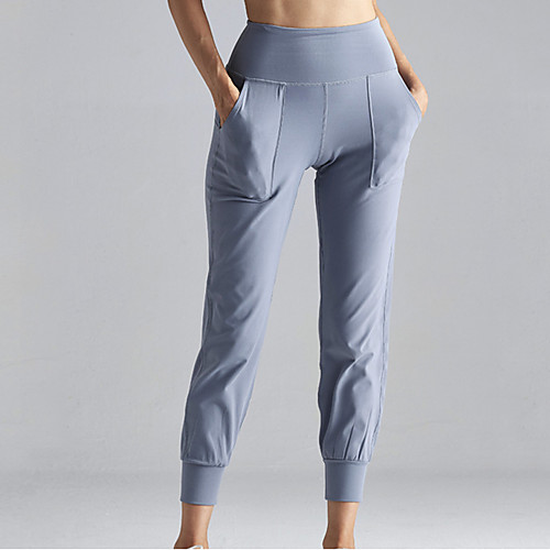 Women's High Waist Yoga Pants Side Pockets Dark Gray Blue Nylon Non See-through Running Fitness Gym Workout Bottoms Sport Activewear Breathable Soft Moisture Wicking Stretchy Loose / Full Length
Women's High Waist Yoga Pants Side Pockets Dark Gray Blue Nylon Non See-through Running Fitness Gym Workout Bottoms Sport Activewear Breathable Soft Moisture Wicking Stretchy Loose / Full Length