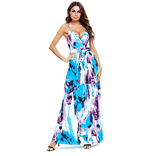 Women's Sheath Dress Maxi long Dress - Sleeveless Floral Summer Sexy Boho 2020 Rainbow S M L XL XXL
Women's Sheath Dress Maxi long Dress - Sleeveless Floral Summer Sexy Boho 2020 Rainbow S M L XL XXL