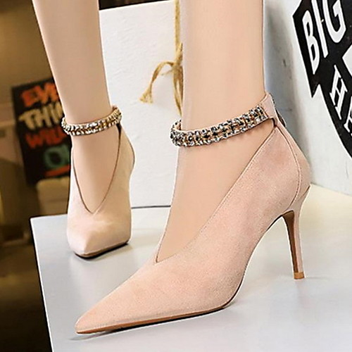 Women's Heels Spring & Summer / Fall & Winter Stiletto Heel Pointed Toe Daily Solid Colored PU Black / Pink / Khaki
Women's Heels Spring & Summer / Fall & Winter Stiletto Heel Pointed Toe Daily Solid Colored PU Black / Pink / Khaki