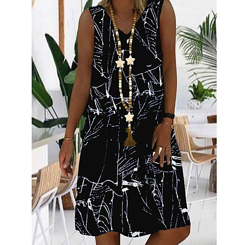 Women's A Line Dress Knee Length Dress Black Blue Red Sleeveless Geometric Summer V Neck Hot Casual 2021 S M L XL XXL 3XL
Women's A Line Dress Knee Length Dress Black Blue Red Sleeveless Geometric Summer V Neck Hot Casual 2021 S M L XL XXL 3XL