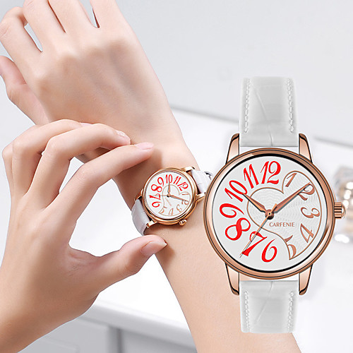 Women's Quartz Watches Luxury Fashion Genuine Leather Japanese Quartz White Black Blue Water Resistant / Waterproof Calendar / date / day 30 m 1 pc Analog One Year Battery Life
Women's Quartz Watches Luxury Fashion Genuine Leather Japanese Quartz White Black Blue Water Resistant / Waterproof Calendar / date / day 30 m 1 pc Analog One Year Battery Life