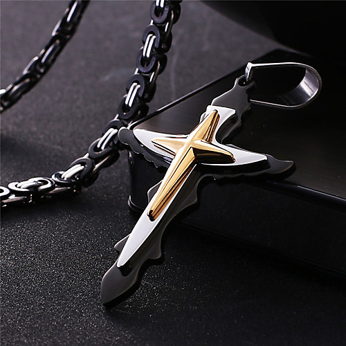 Men's Necklace Crossover Artistic Classic Titanium Steel Gold 55 cm Necklace Jewelry 1pc For Anniversary Street Festival
Men's Necklace Crossover Artistic Classic Titanium Steel Gold 55 cm Necklace Jewelry 1pc For Anniversary Street Festival