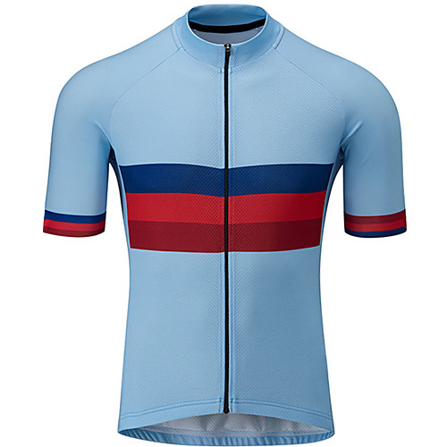 21Grams Men's Short Sleeve Cycling Jersey RedBlue Stripes Patchwork Solid Color Bike Jersey Top Mountain Bike MTB Road Bike Cycling UV Resistant Breathable Quick Dry Sports Clothing Apparel
21Grams Men's Short Sleeve Cycling Jersey RedBlue Stripes Patchwork Solid Color Bike Jersey Top Mountain Bike MTB Road Bike Cycling UV Resistant Breathable Quick Dry Sports Clothing Apparel