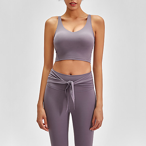 Women's Sports Bra Medium Support Removable Pad Wireless Fashion Black Dark Gray Dark Green Gray Elastane Yoga Running Fitness Bra Top Sport Activewear Breathable Comfort Quick Dry Freedom Stretchy
Women's Sports Bra Medium Support Removable Pad Wireless Fashion Black Dark Gray Dark Green Gray Elastane Yoga Running Fitness Bra Top Sport Activewear Breathable Comfort Quick Dry Freedom Stretchy