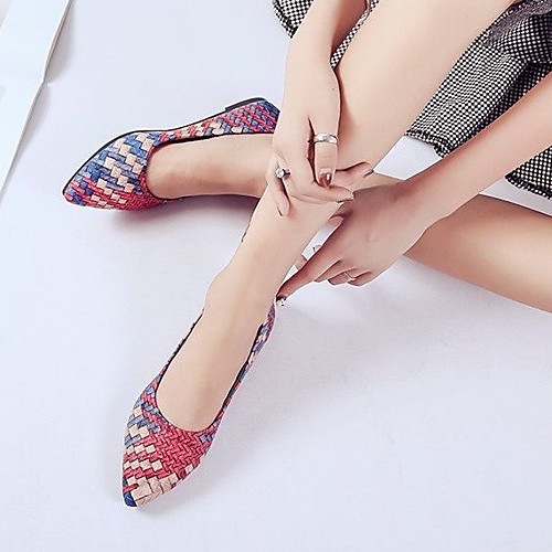 Women's Loafers & Slip-Ons Spring & Summer Flat Heel Pointed Toe Casual Daily PU Almond / Red / Light Blue
Women's Loafers & Slip-Ons Spring & Summer Flat Heel Pointed Toe Casual Daily PU Almond / Red / Light Blue