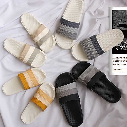 Women's Slippers & Flip-Flops Summer Flat Heel Open Toe Daily PU White / Black / Yellow
Women's Slippers & Flip-Flops Summer Flat Heel Open Toe Daily PU White / Black / Yellow