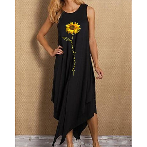 Women's A Line Dress Black Sleeveless Floral Summer Round Neck Streetwear 2021 S M L XL XXL 3XL
Women's A Line Dress Black Sleeveless Floral Summer Round Neck Streetwear 2021 S M L XL XXL 3XL
