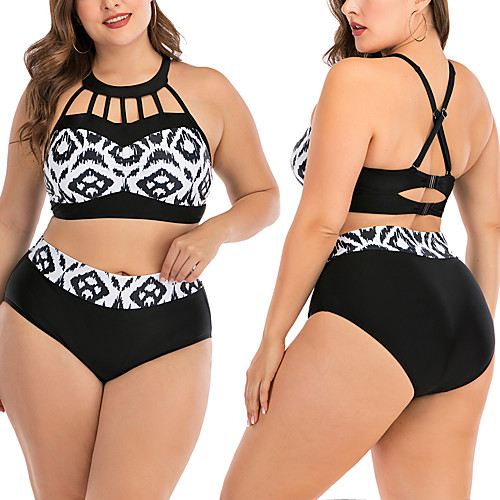 Women's Two Piece Swimsuit Swimwear Bodysuit Breathable Quick Dry Sleeveless 2-Piece - Swimming Water Sports 3D Print Summer / Stretchy
Women's Two Piece Swimsuit Swimwear Bodysuit Breathable Quick Dry Sleeveless 2-Piece - Swimming Water Sports 3D Print Summer / Stretchy