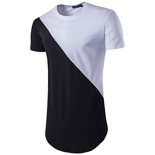 Men's Color Block Patchwork T-shirt Basic Street chic Daily Work Round Neck White / Blue / Red / Short Sleeve
Men's Color Block Patchwork T-shirt Basic Street chic Daily Work Round Neck White / Blue / Red / Short Sleeve
