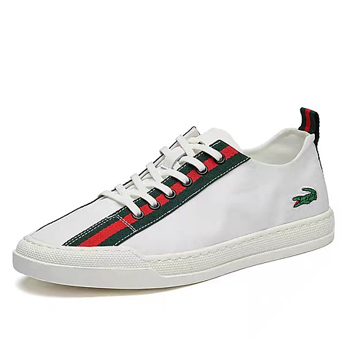 Men's Summer / Fall British Daily Outdoor Sneakers Walking Shoes Canvas Wear Proof White / Black / Gray Striped
Men's Summer / Fall British Daily Outdoor Sneakers Walking Shoes Canvas Wear Proof White / Black / Gray Striped