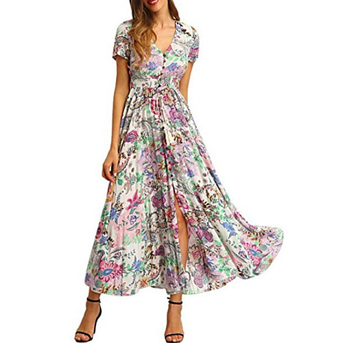 Women's Sheath Dress Short Mini Dress - Short Sleeves Floral Summer V Neck Elegant Boho 2020 Black Purple Red Fuchsia Light Blue S M L XL XXL XXXL
Women's Sheath Dress Short Mini Dress - Short Sleeves Floral Summer V Neck Elegant Boho 2020 Black Purple Red Fuchsia Light Blue S M L XL XXL XXXL