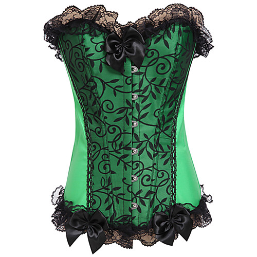 Women's Hook & Eye Overbust Corset - Flower / Floral, Lace Purple Green S M L
Women's Hook & Eye Overbust Corset - Flower / Floral, Lace Purple Green S M L