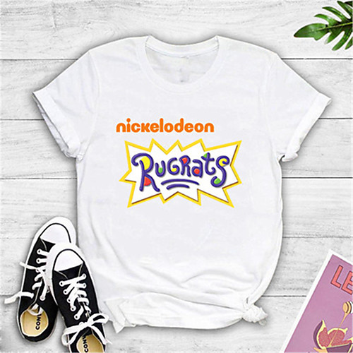 Women's Cartoon Letter Print Loose T-shirt Basic Daily Going out White / Black / Yellow / Blushing Pink / Gray
Women's Cartoon Letter Print Loose T-shirt Basic Daily Going out White / Black / Yellow / Blushing Pink / Gray